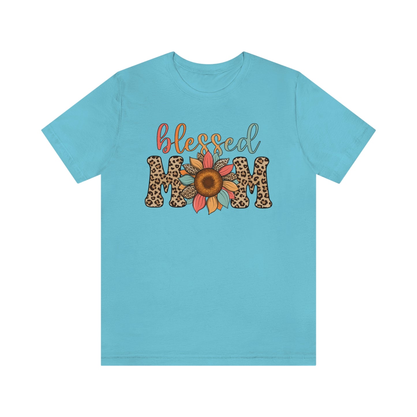 Blessed Mom Sunflower/ BOHO/ Mother's Day/Unisex Jersey Short Sleeve Tee