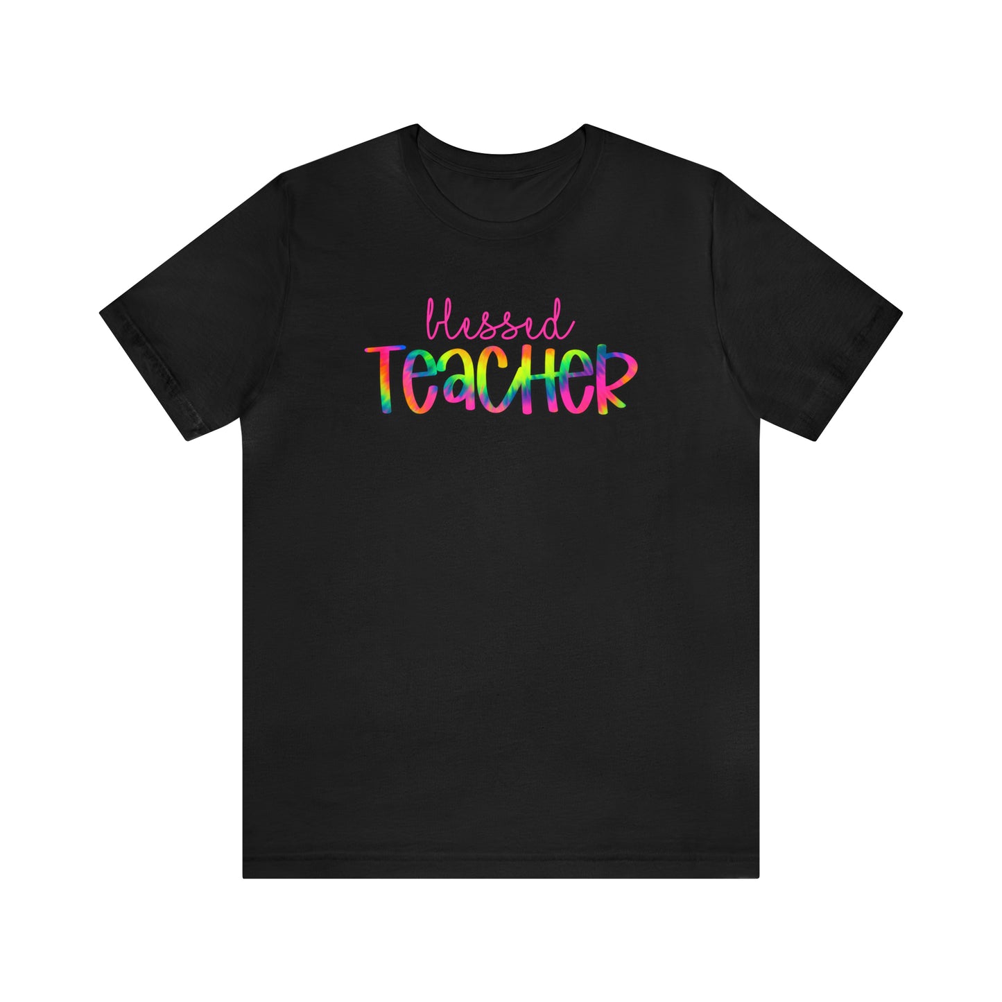 Blessed Teacher Tie Dye / Back To School Unisex Jersey Short Sleeve Tee Shirt