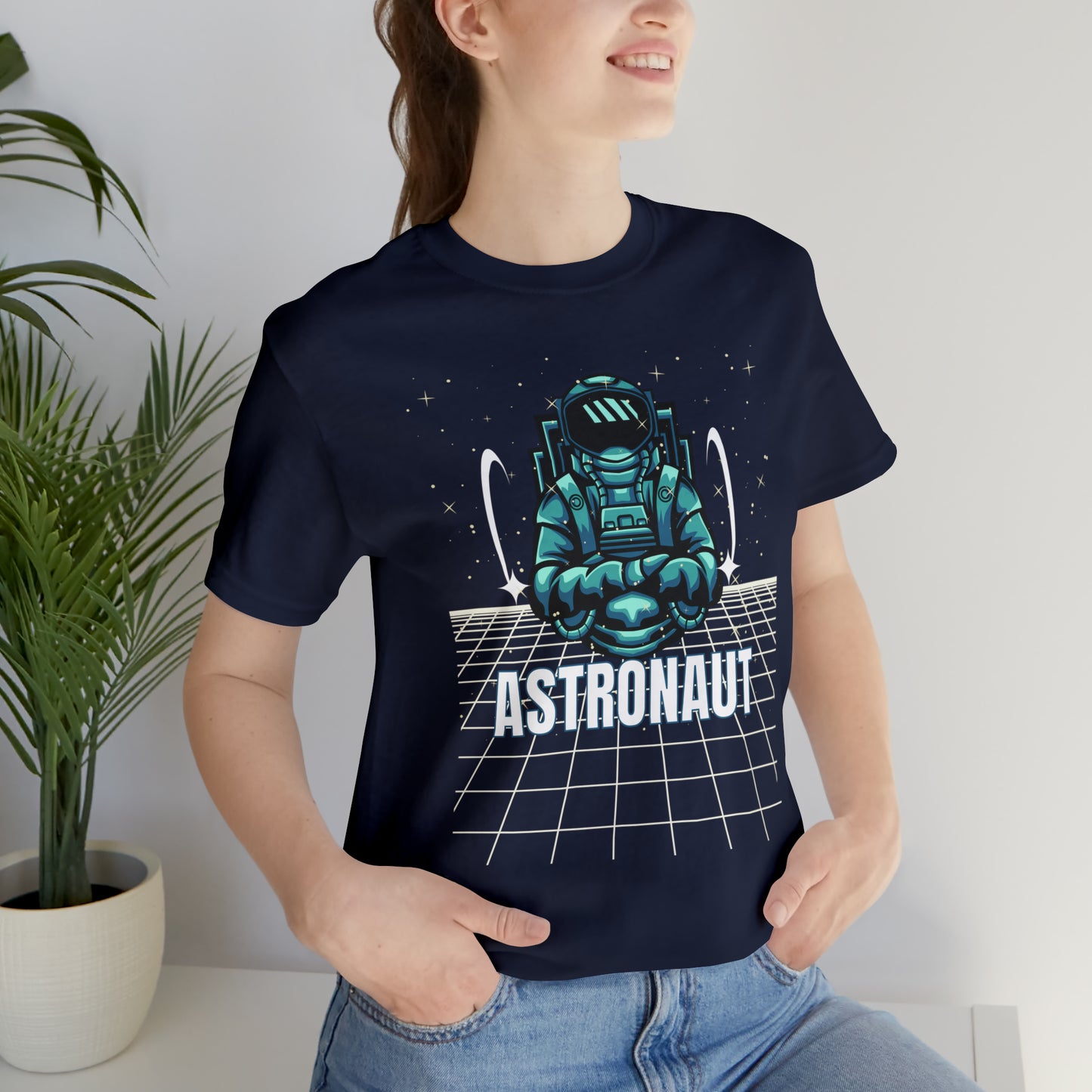 Space/ Astronaut Unisex Jersey Short Sleeve Tee