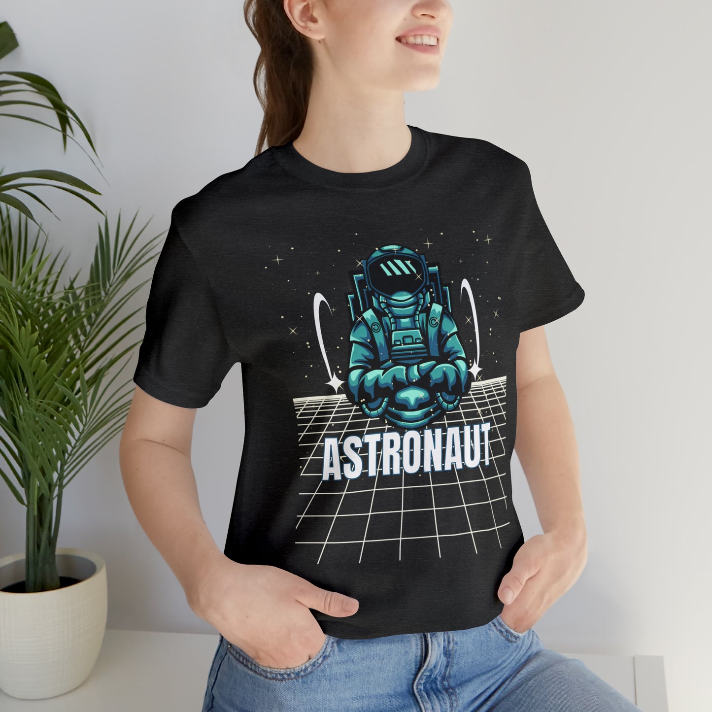 Space/ Astronaut Unisex Jersey Short Sleeve Tee