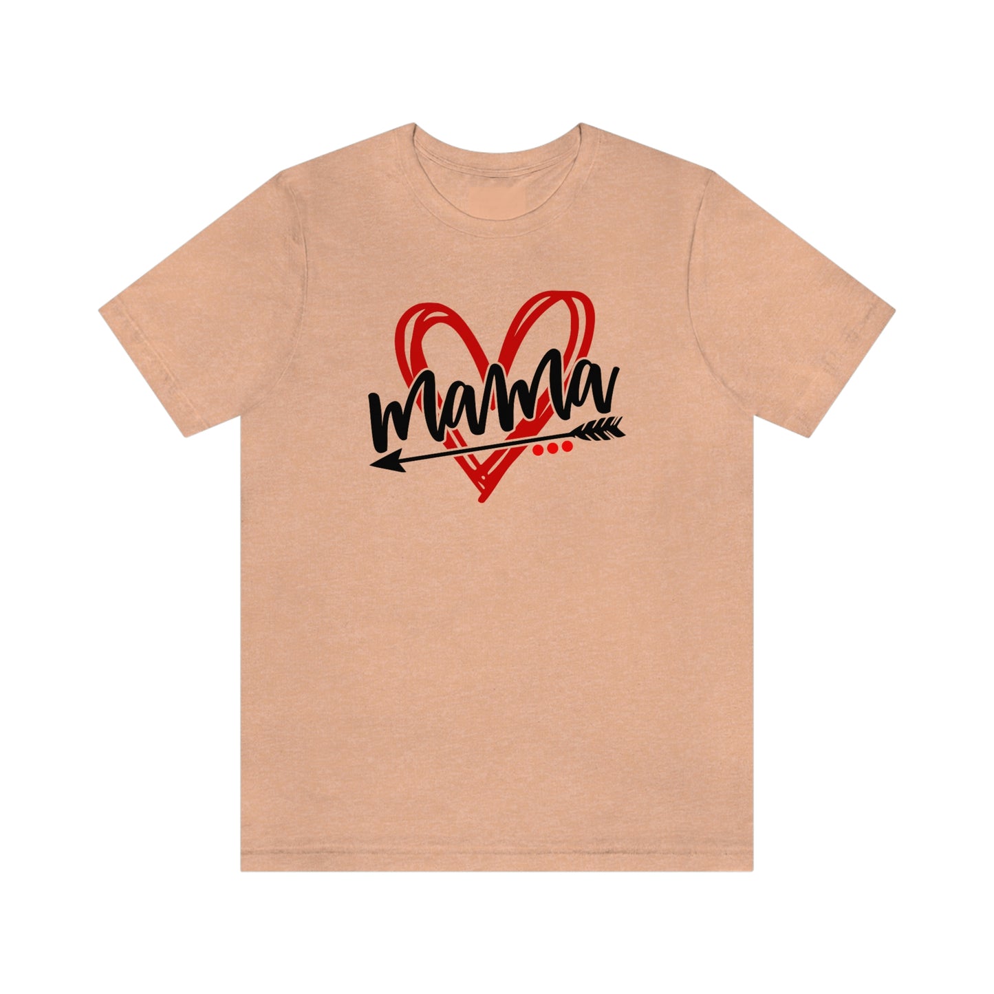 Scribble Heart Mama/ Cute Mama/ Mother's Day/ Baby Shower/ Gift/ Christmas Unisex Jersey Short Sleeve Tee