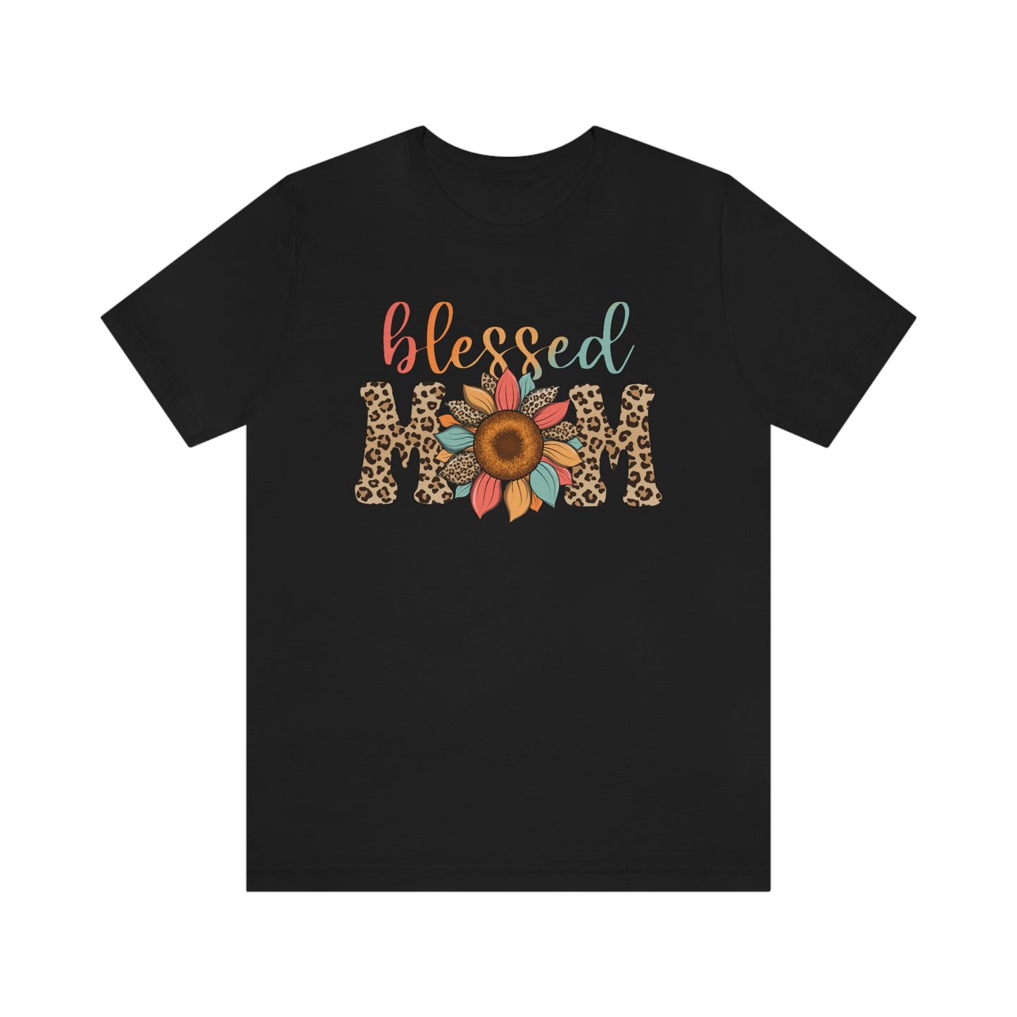 Blessed Mom Sunflower/ BOHO/ Mother's Day/Unisex Jersey Short Sleeve Tee