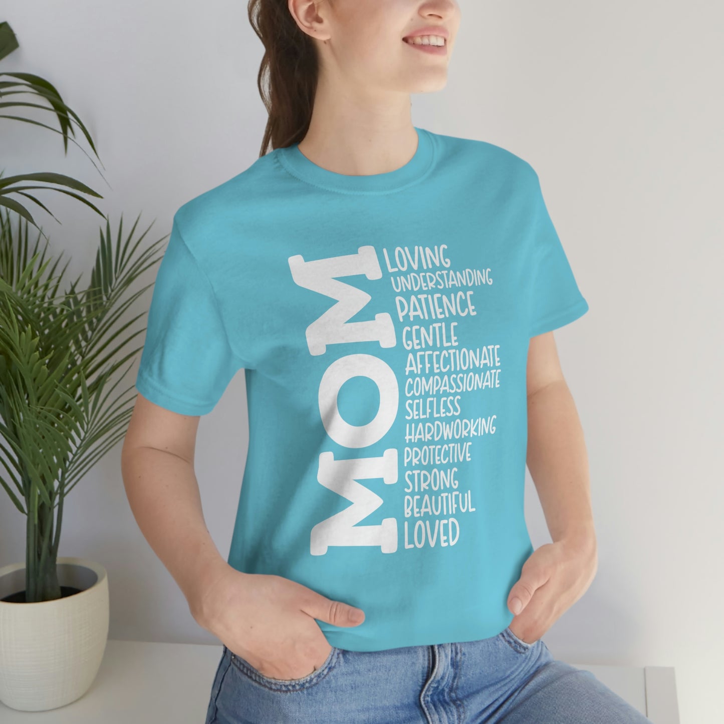 Mom Descriptive/ Mother's Day/ Mom Gift Unisex Jersey Short Sleeve Tee Shirt