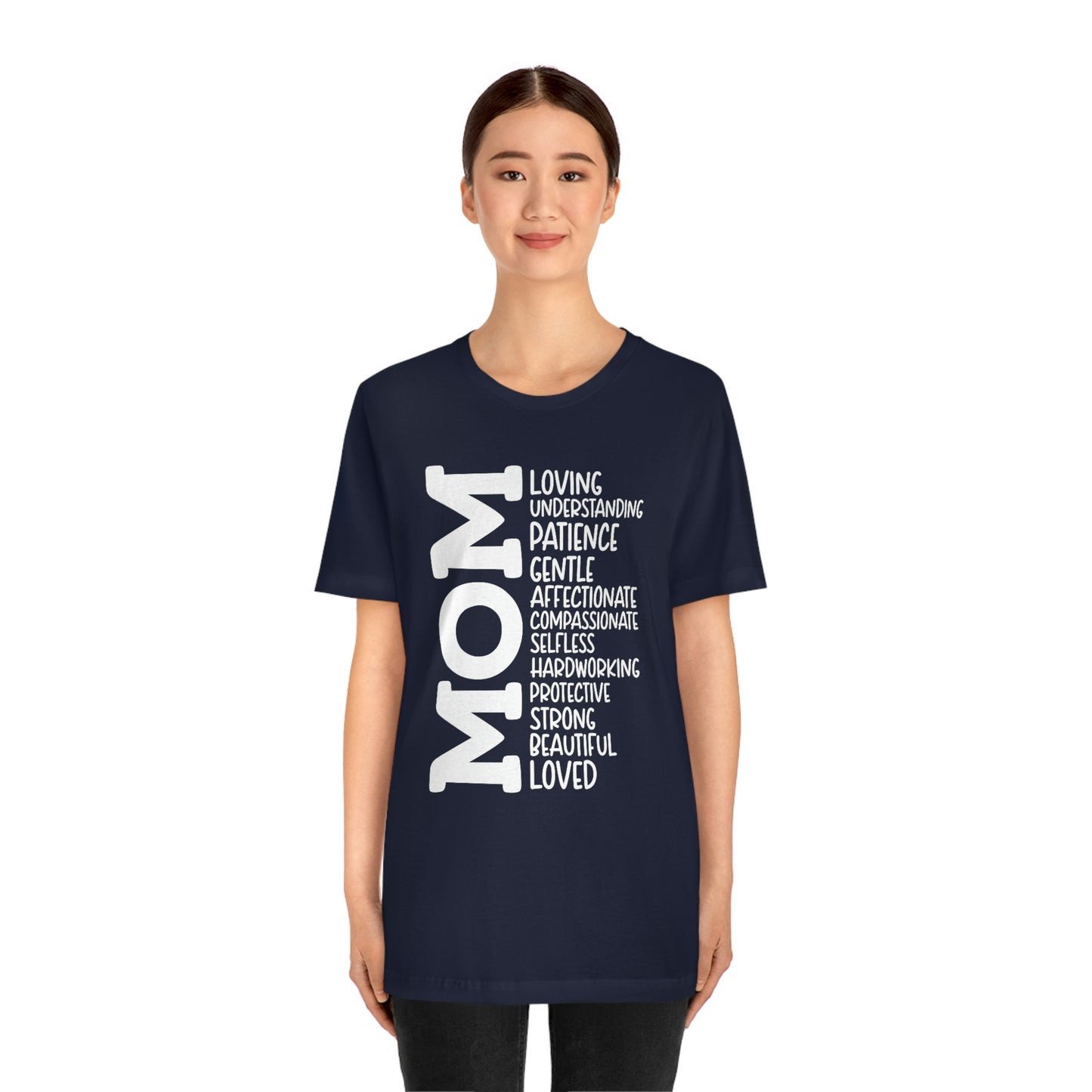 Mom Descriptive/ Mother's Day/ Mom Gift Unisex Jersey Short Sleeve Tee Shirt