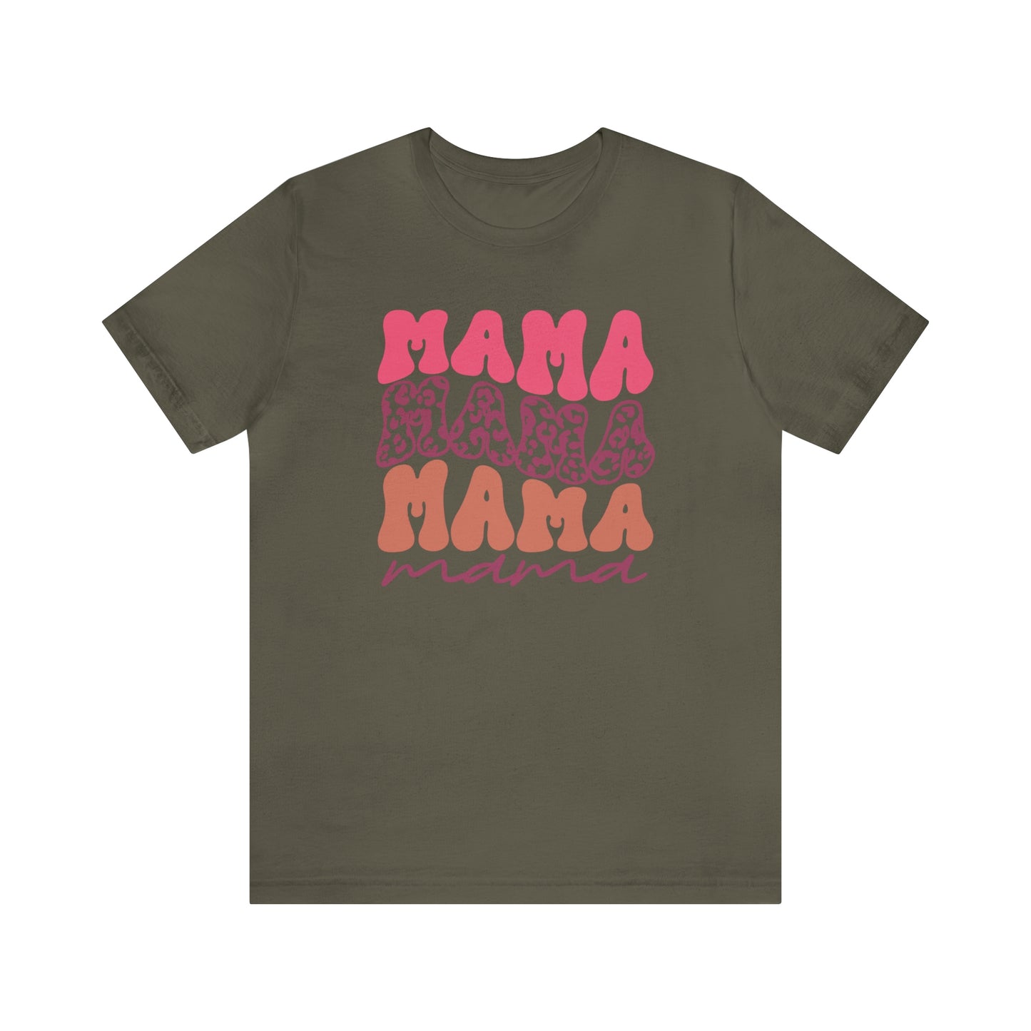 Retro Mama Repeat  Unisex Jersey Short Sleeve Tee Shirt