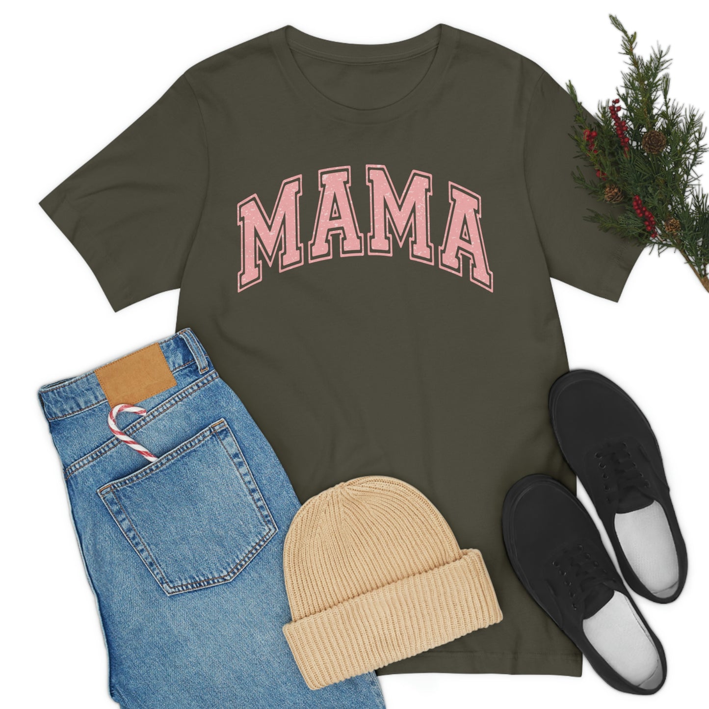 MAMA shirt / Mom Gift/ Mother's Day/ Birthday/ Baby Shower/ Unisex Jersey Short Sleeve Tee