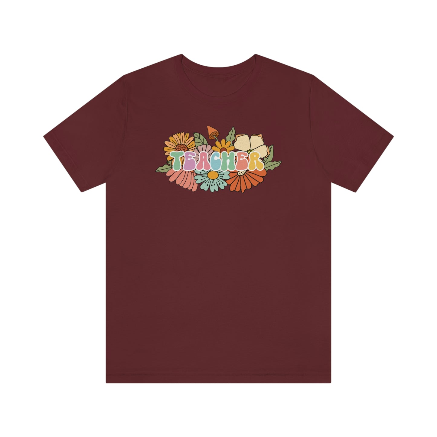 Flower Teacher Unisex Jersey Short Sleeve Tee Shirt