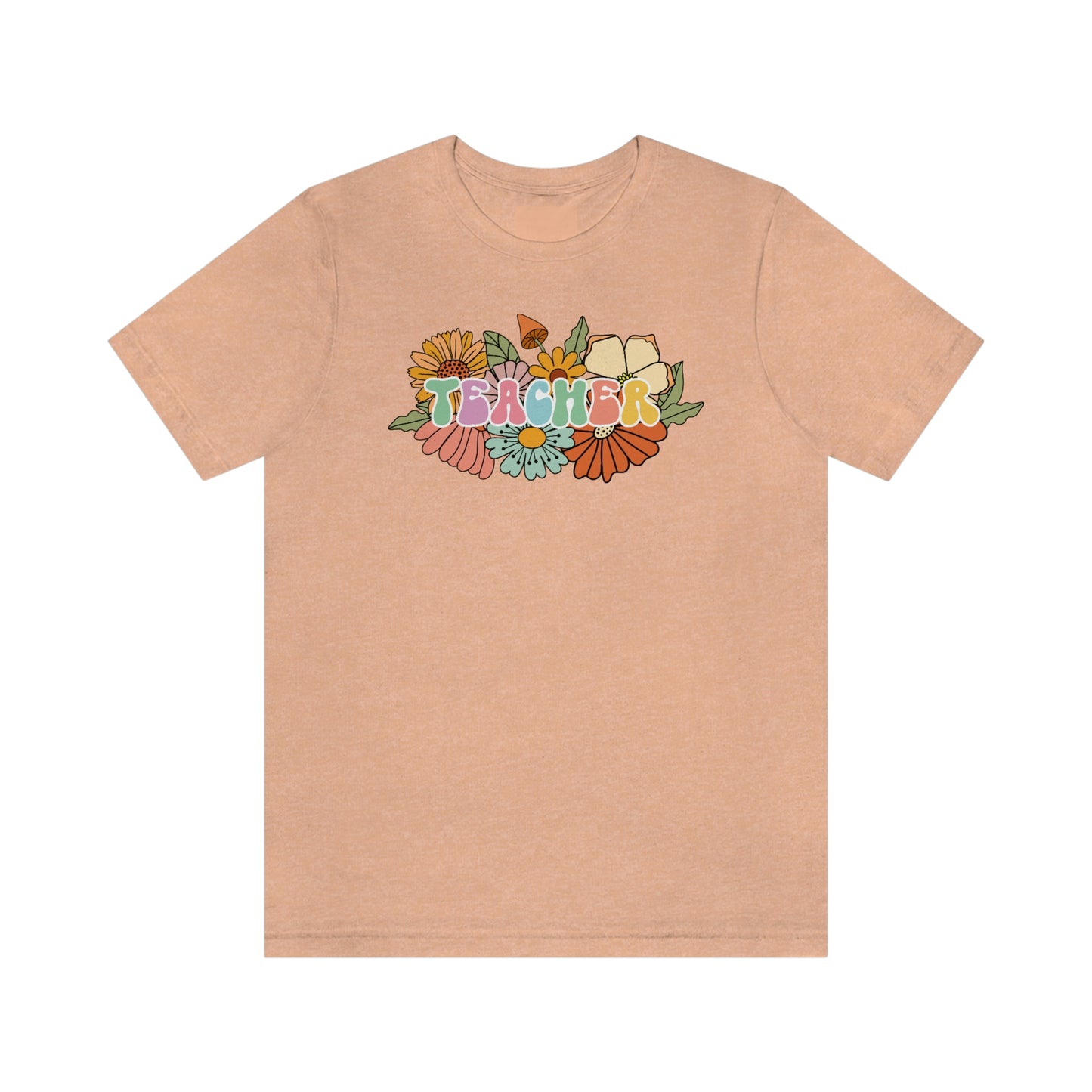 Flower Teacher Unisex Jersey Short Sleeve Tee Shirt