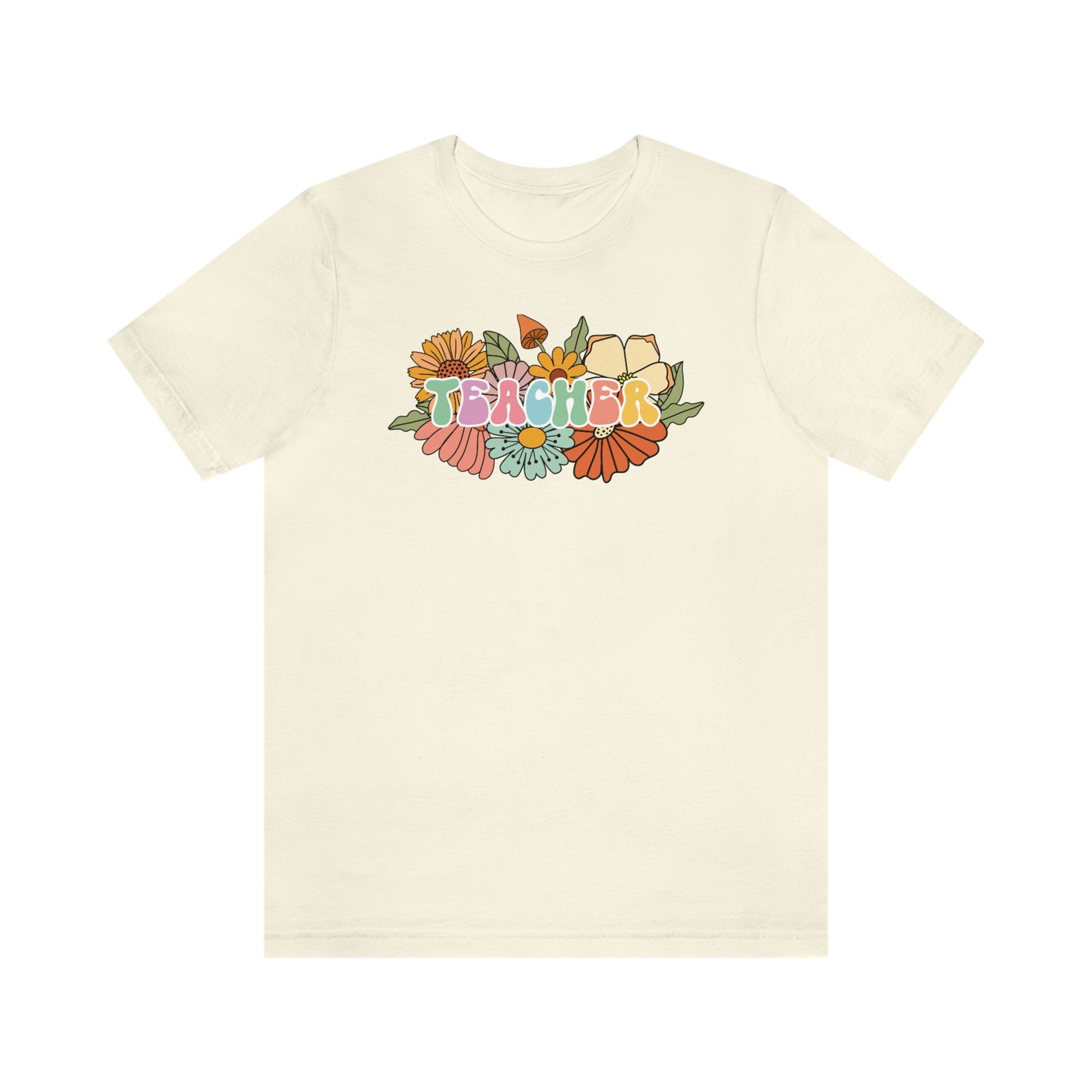 Flower Teacher Unisex Jersey Short Sleeve Tee Shirt