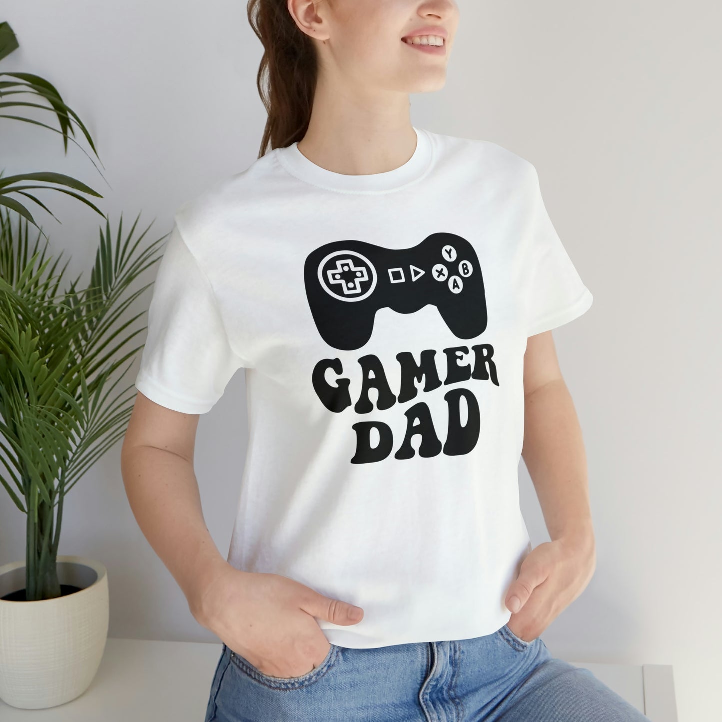 Gamer Dad/ Father's Day/ Gift Unisex Jersey Short Sleeve Tee Shirt