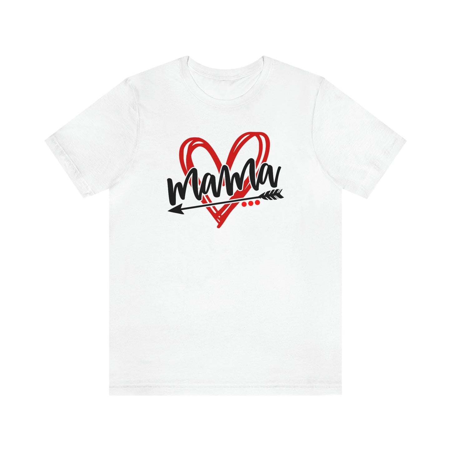 Scribble Heart Mama/ Cute Mama/ Mother's Day/ Baby Shower/ Gift/ Christmas Unisex Jersey Short Sleeve Tee