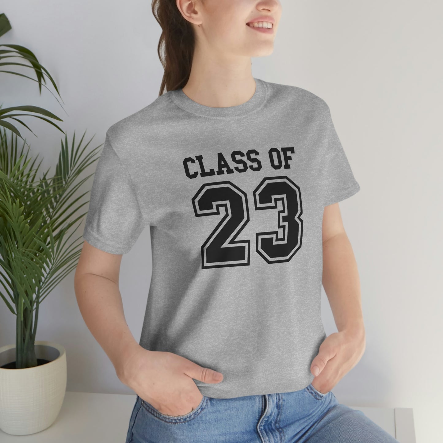 Class of 23 Graduation Unisex Jersey Short Sleeve Tee Shirt