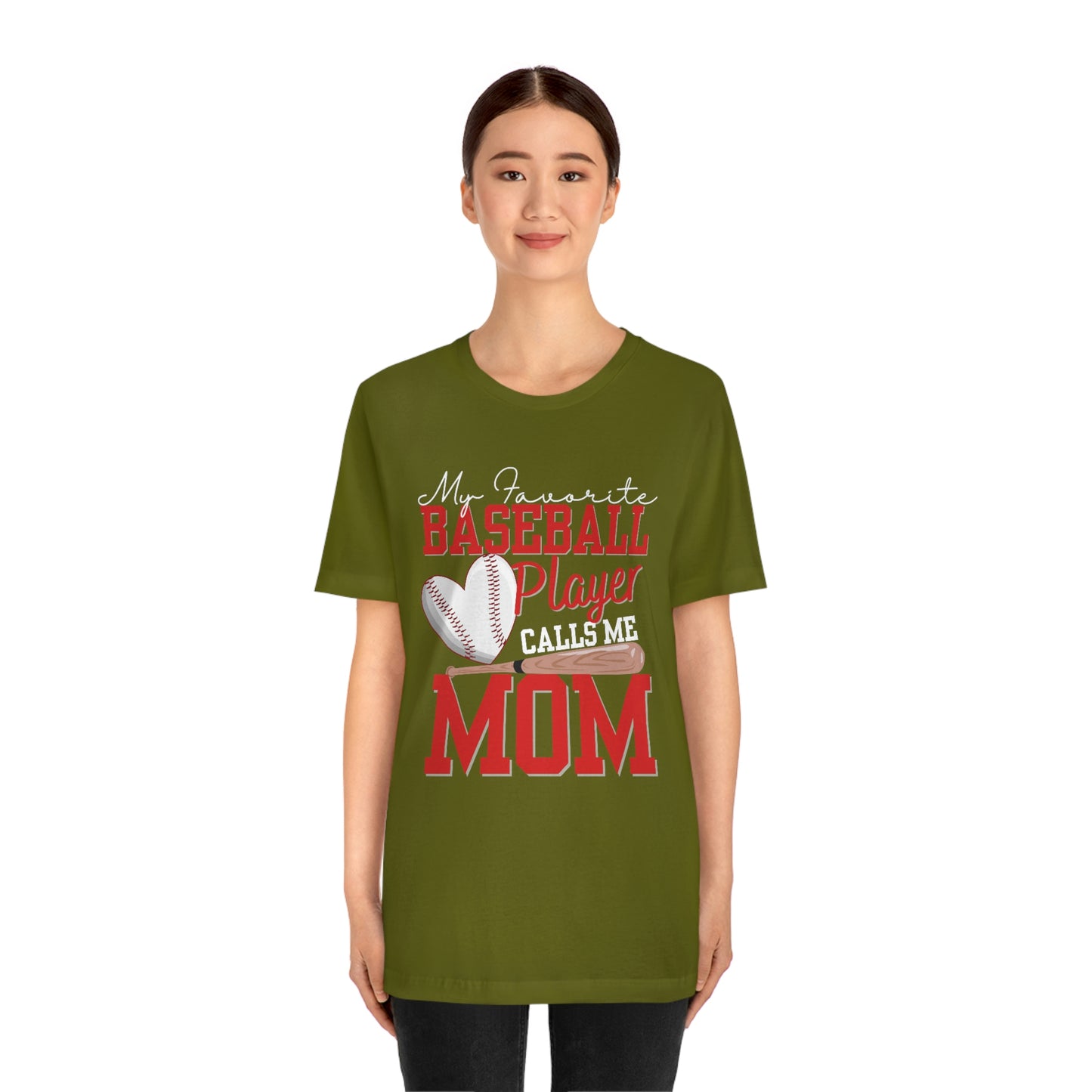 My Favorite Player Calls Me MOM/Baseball Mom/Cute mom Unisex Jersey  Tee Shirt