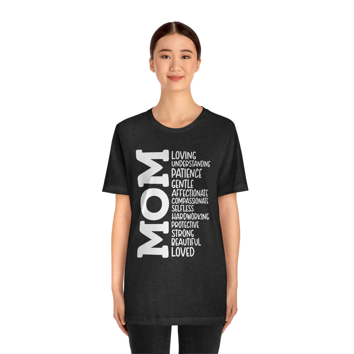 Mom Descriptive/ Mother's Day/ Mom Gift Unisex Jersey Short Sleeve Tee Shirt