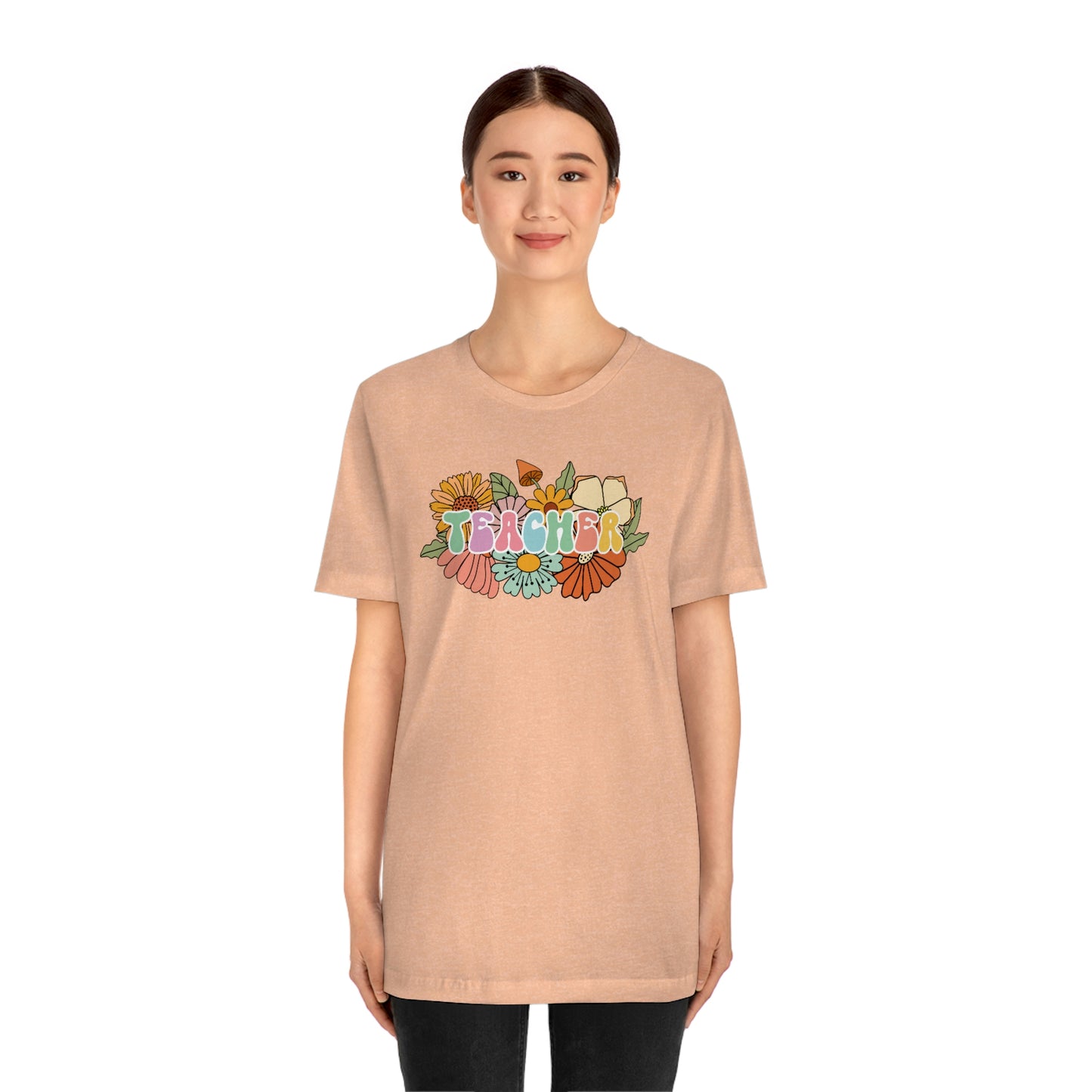 Flower Teacher Unisex Jersey Short Sleeve Tee Shirt