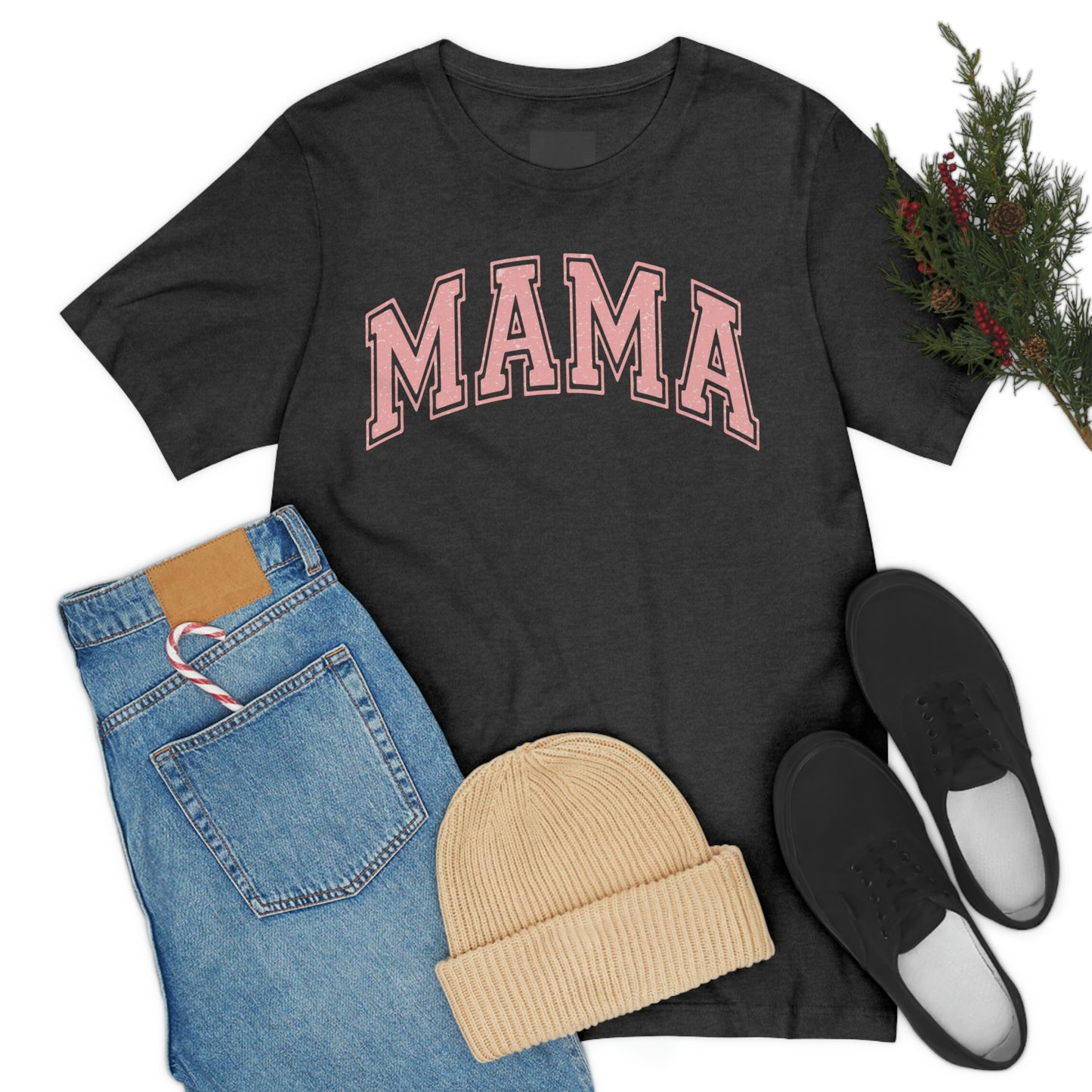 MAMA shirt / Mom Gift/ Mother's Day/ Birthday/ Baby Shower/ Unisex Jersey Short Sleeve Tee