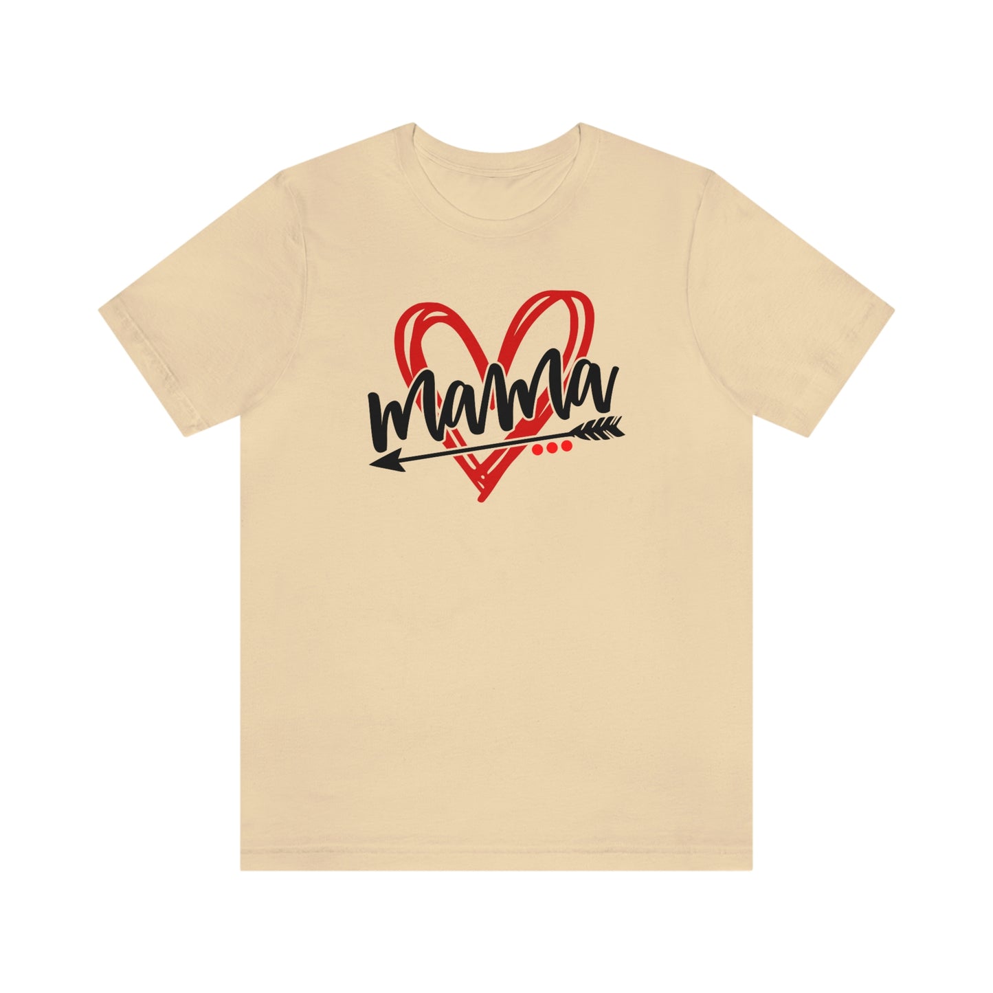 Scribble Heart Mama/ Cute Mama/ Mother's Day/ Baby Shower/ Gift/ Christmas Unisex Jersey Short Sleeve Tee