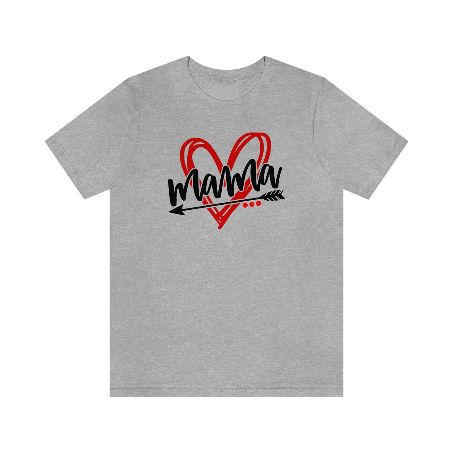 Scribble Heart Mama/ Cute Mama/ Mother's Day/ Baby Shower/ Gift/ Christmas Unisex Jersey Short Sleeve Tee