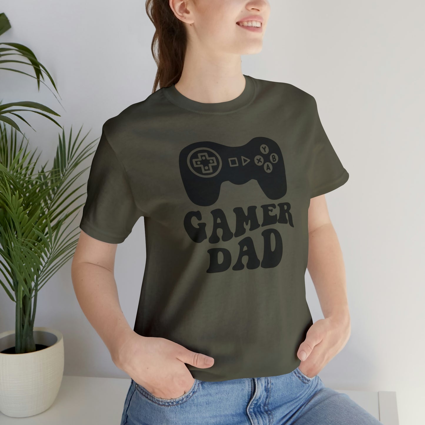 Gamer Dad/ Father's Day/ Gift Unisex Jersey Short Sleeve Tee Shirt