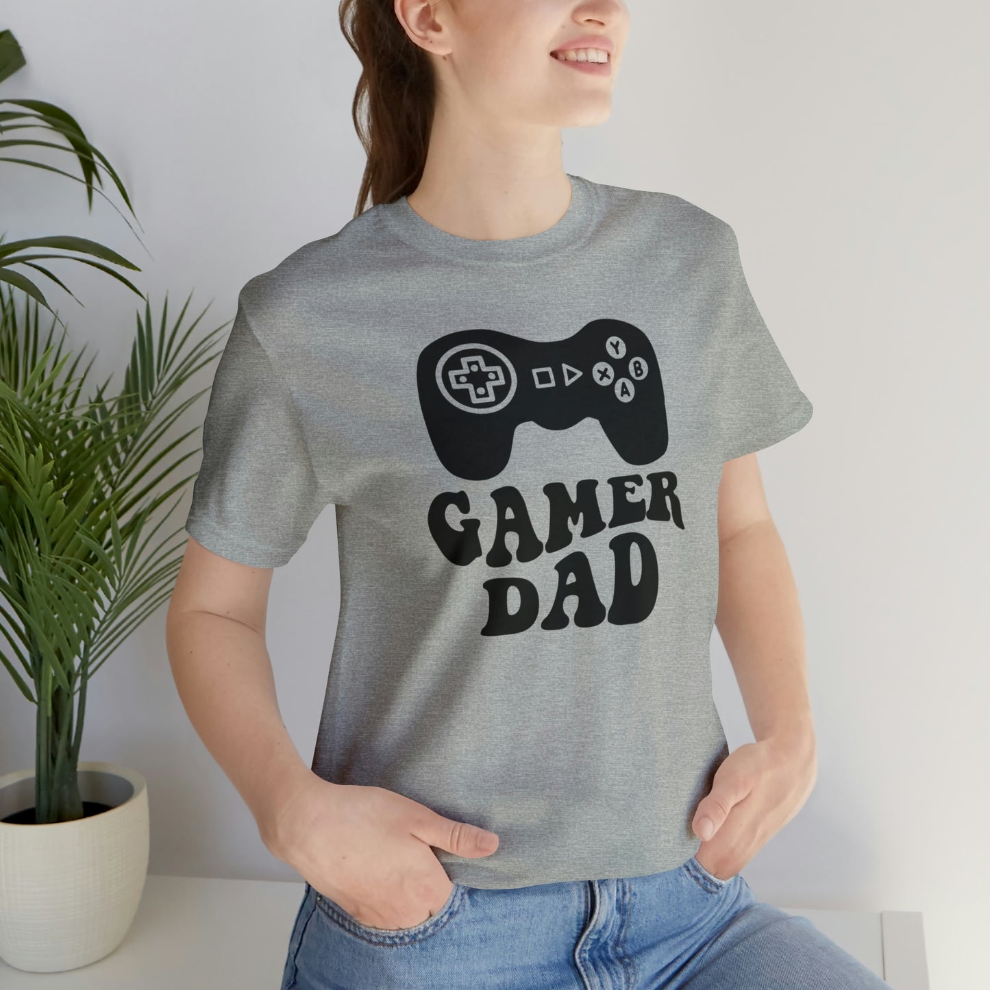 Gamer Dad/ Father's Day/ Gift Unisex Jersey Short Sleeve Tee Shirt