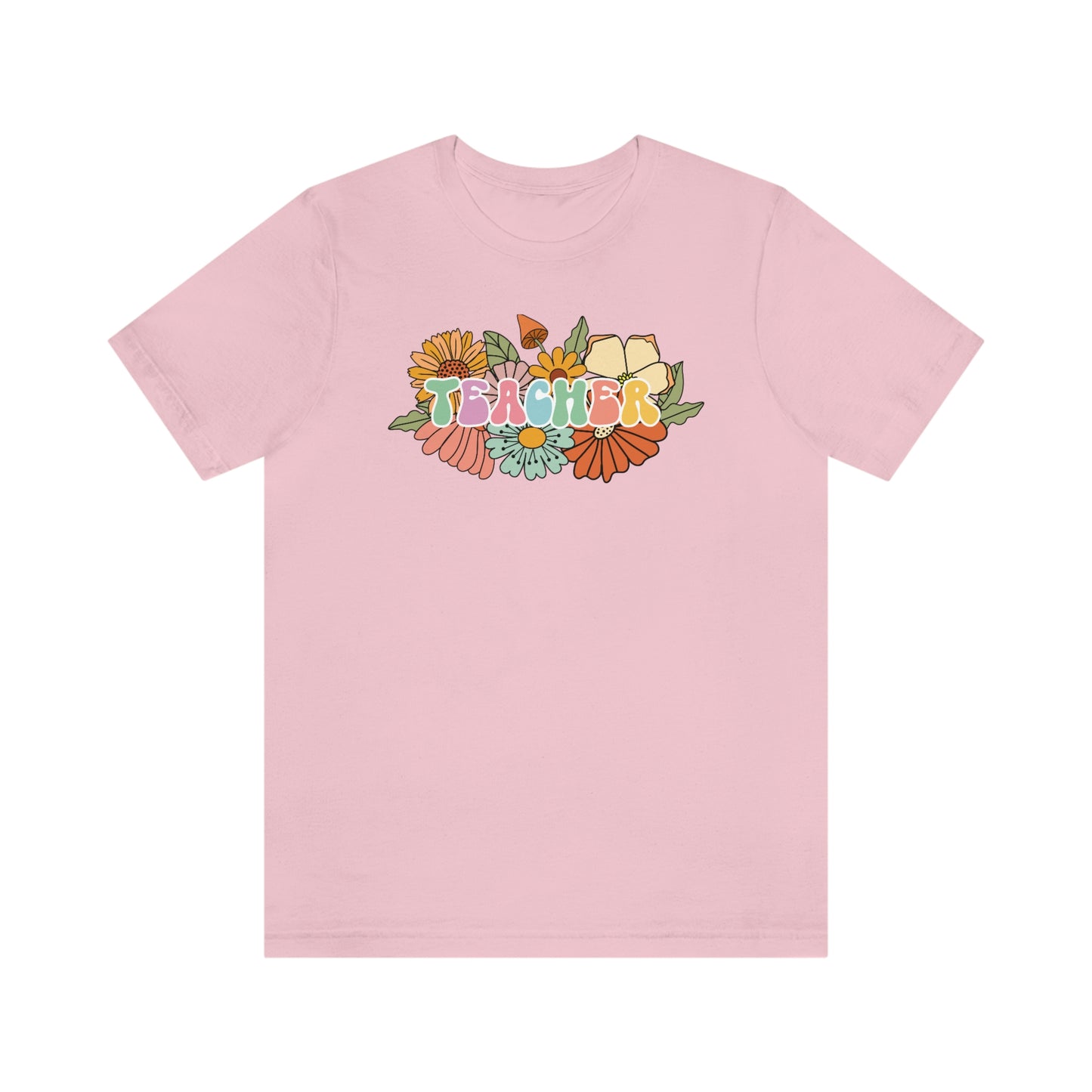 Flower Teacher Unisex Jersey Short Sleeve Tee Shirt