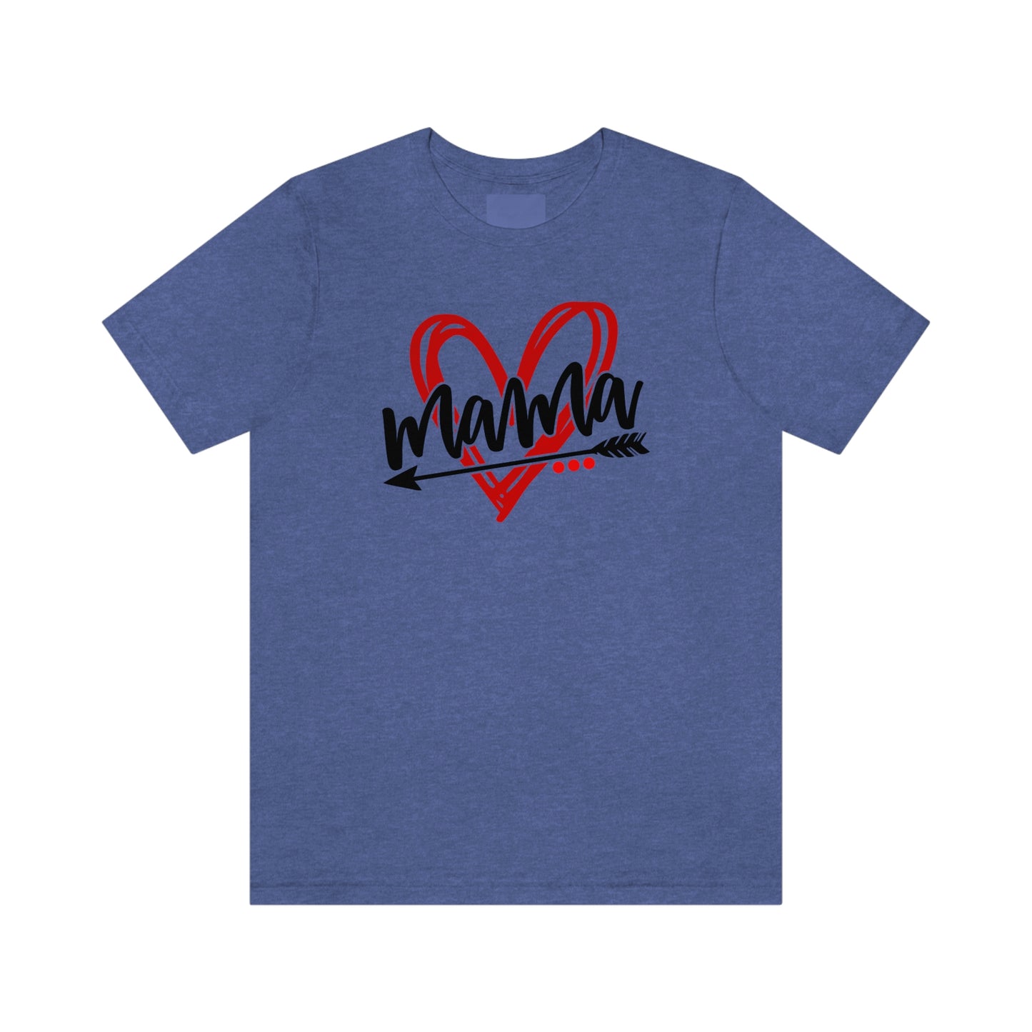 Scribble Heart Mama/ Cute Mama/ Mother's Day/ Baby Shower/ Gift/ Christmas Unisex Jersey Short Sleeve Tee