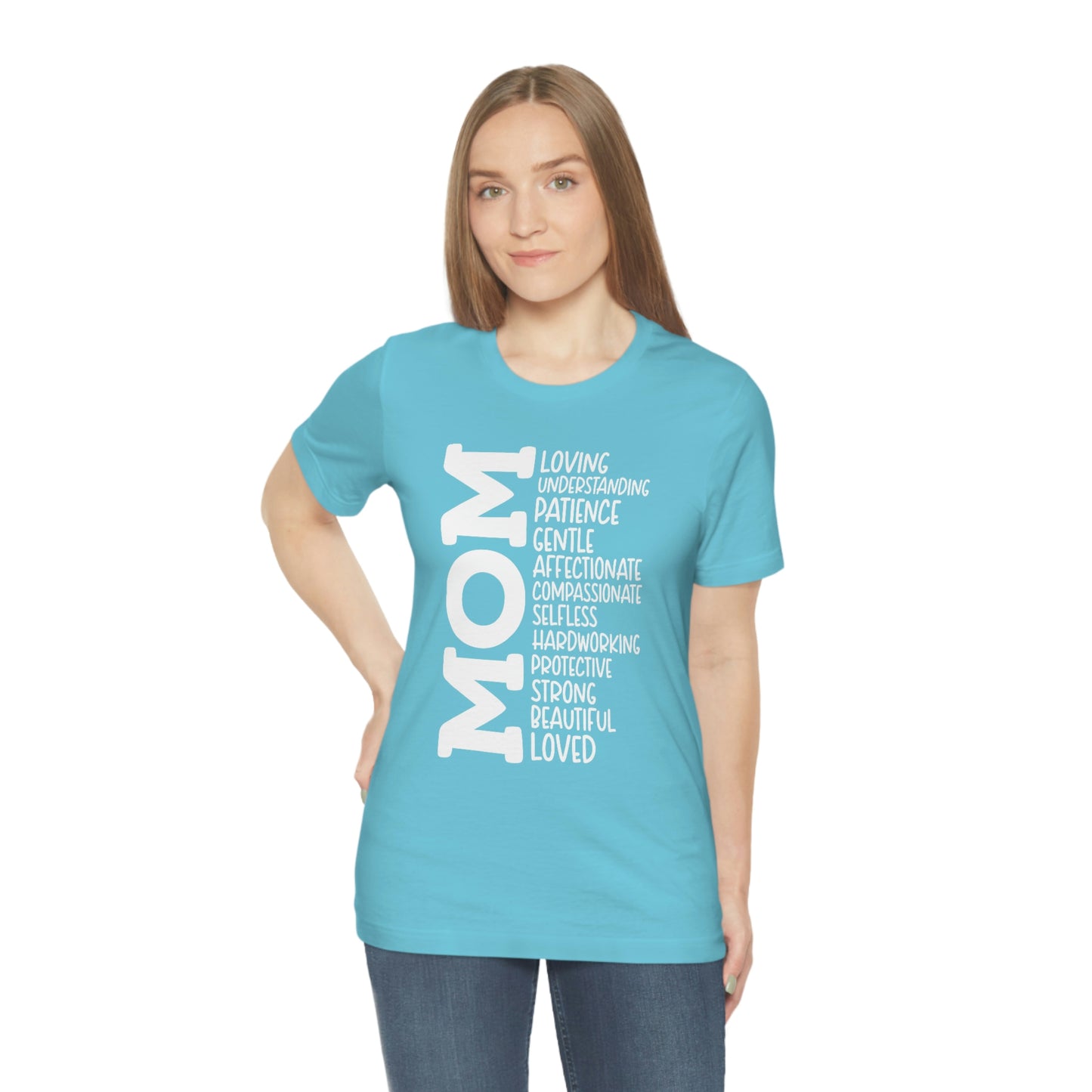 Mom Descriptive/ Mother's Day/ Mom Gift Unisex Jersey Short Sleeve Tee Shirt