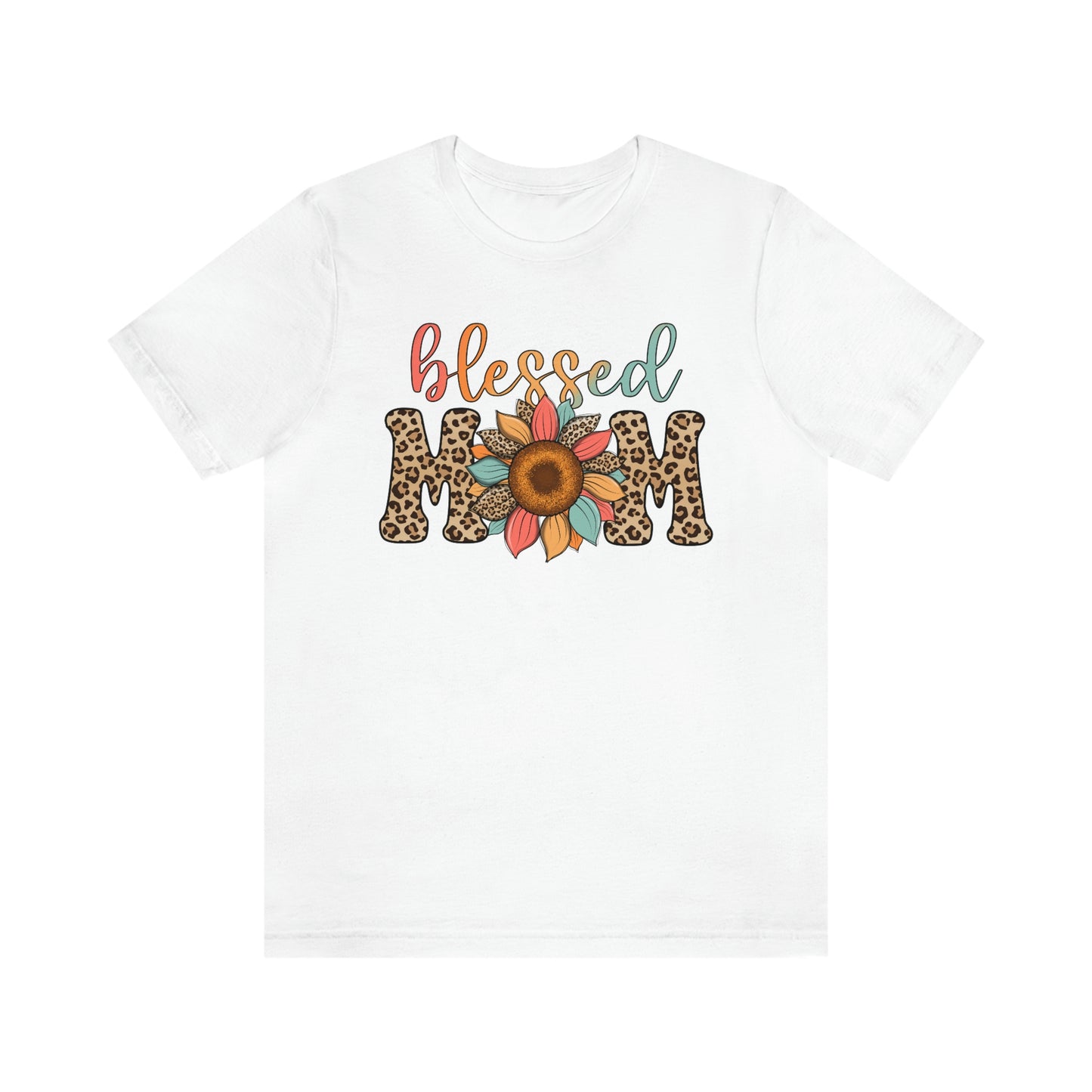 Blessed Mom Sunflower/ BOHO/ Mother's Day/Unisex Jersey Short Sleeve Tee