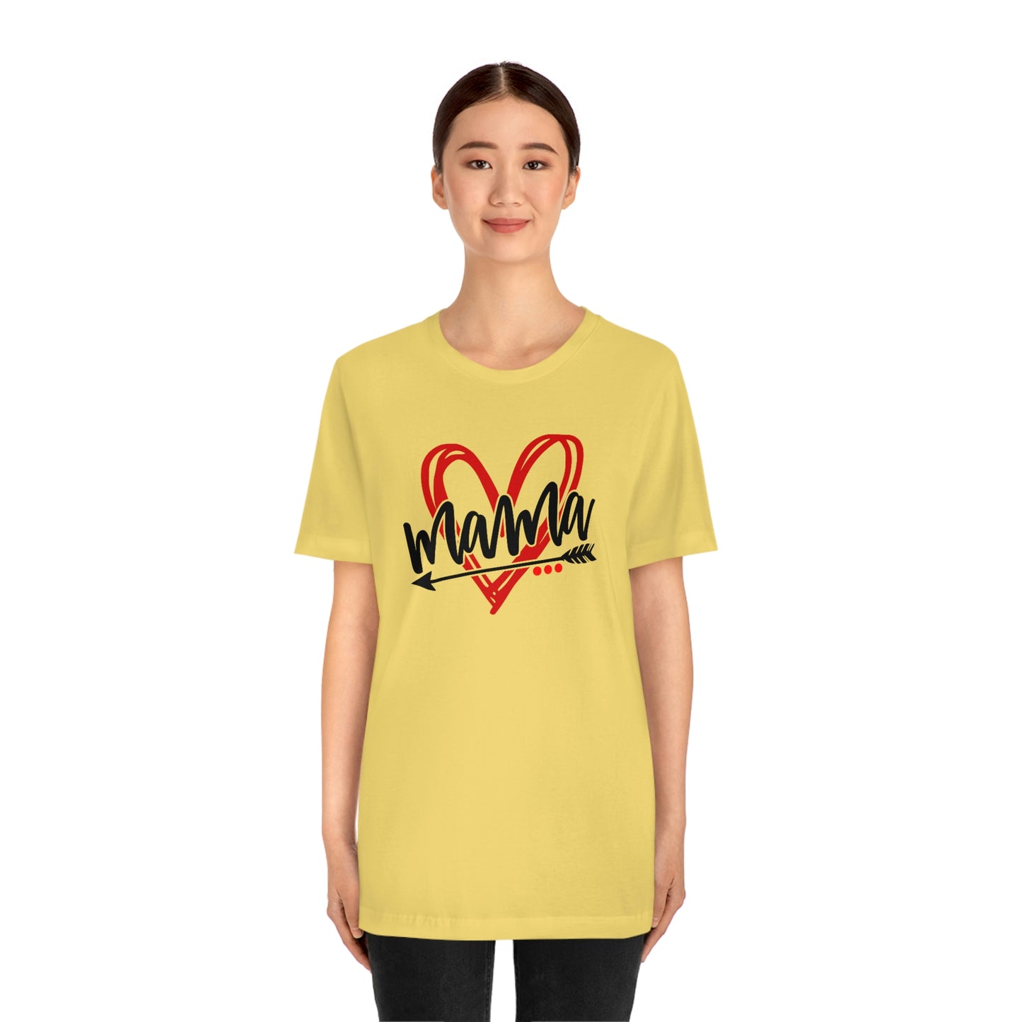 Scribble Heart Mama/ Cute Mama/ Mother's Day/ Baby Shower/ Gift/ Christmas Unisex Jersey Short Sleeve Tee