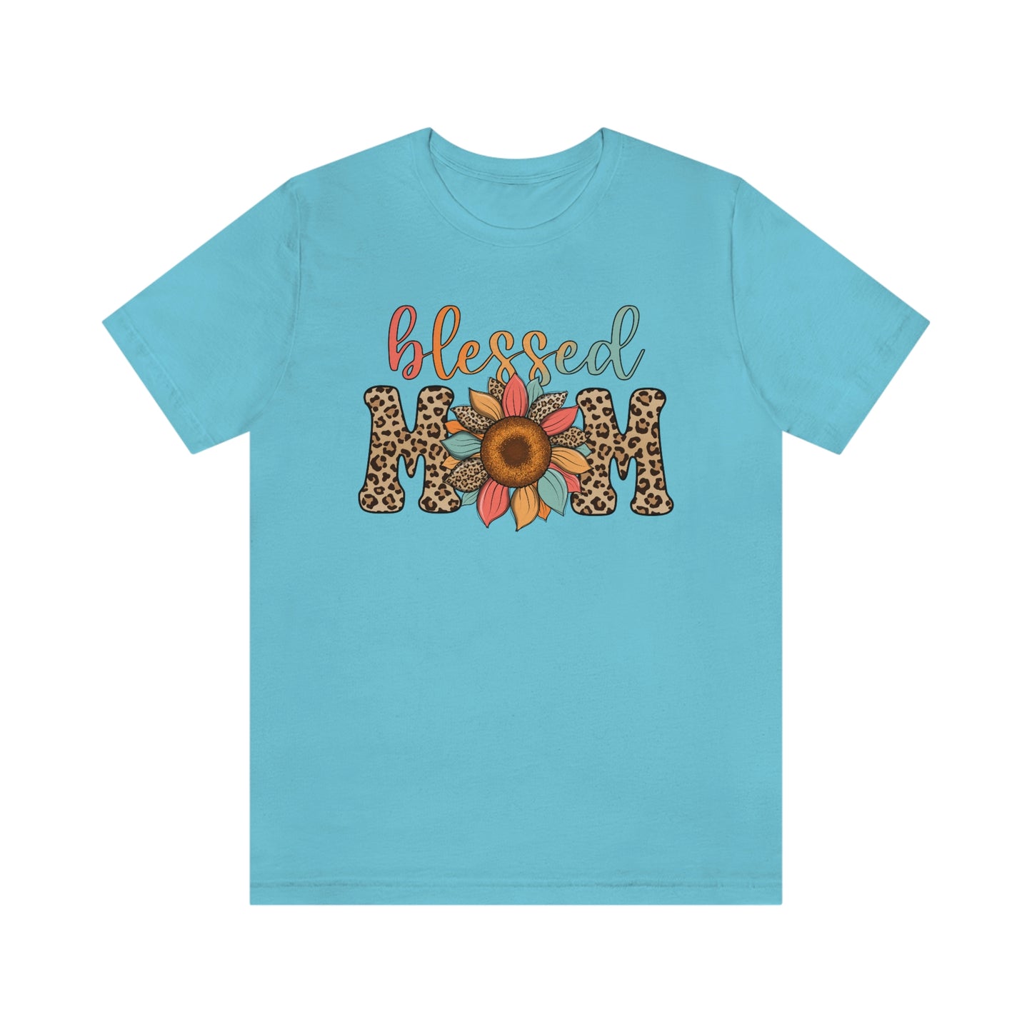 Blessed Mom Sunflower/ BOHO/ Mother's Day/Unisex Jersey Short Sleeve Tee