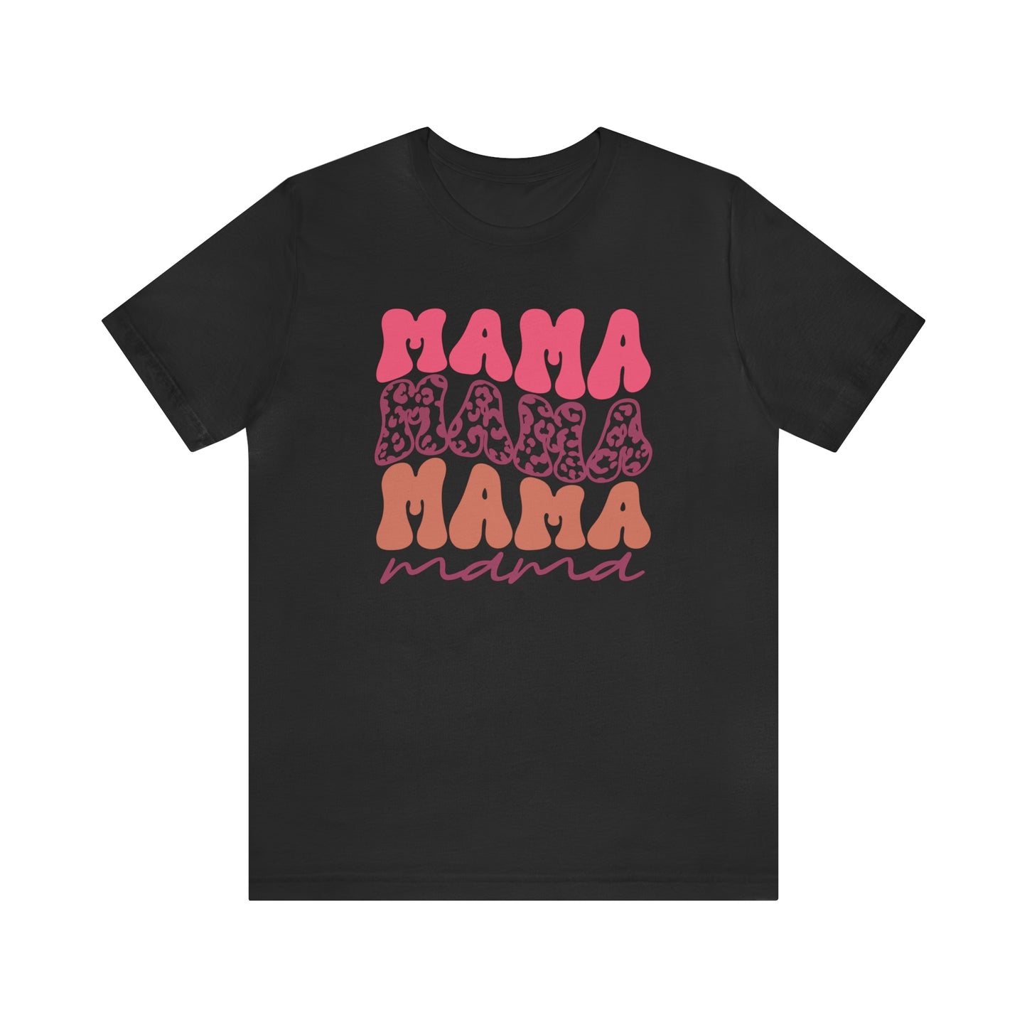 Retro Mama Repeat  Unisex Jersey Short Sleeve Tee Shirt