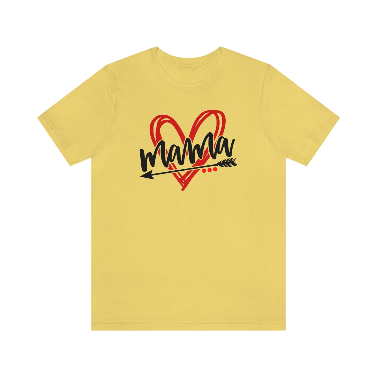 Scribble Heart Mama/ Cute Mama/ Mother's Day/ Baby Shower/ Gift/ Christmas Unisex Jersey Short Sleeve Tee