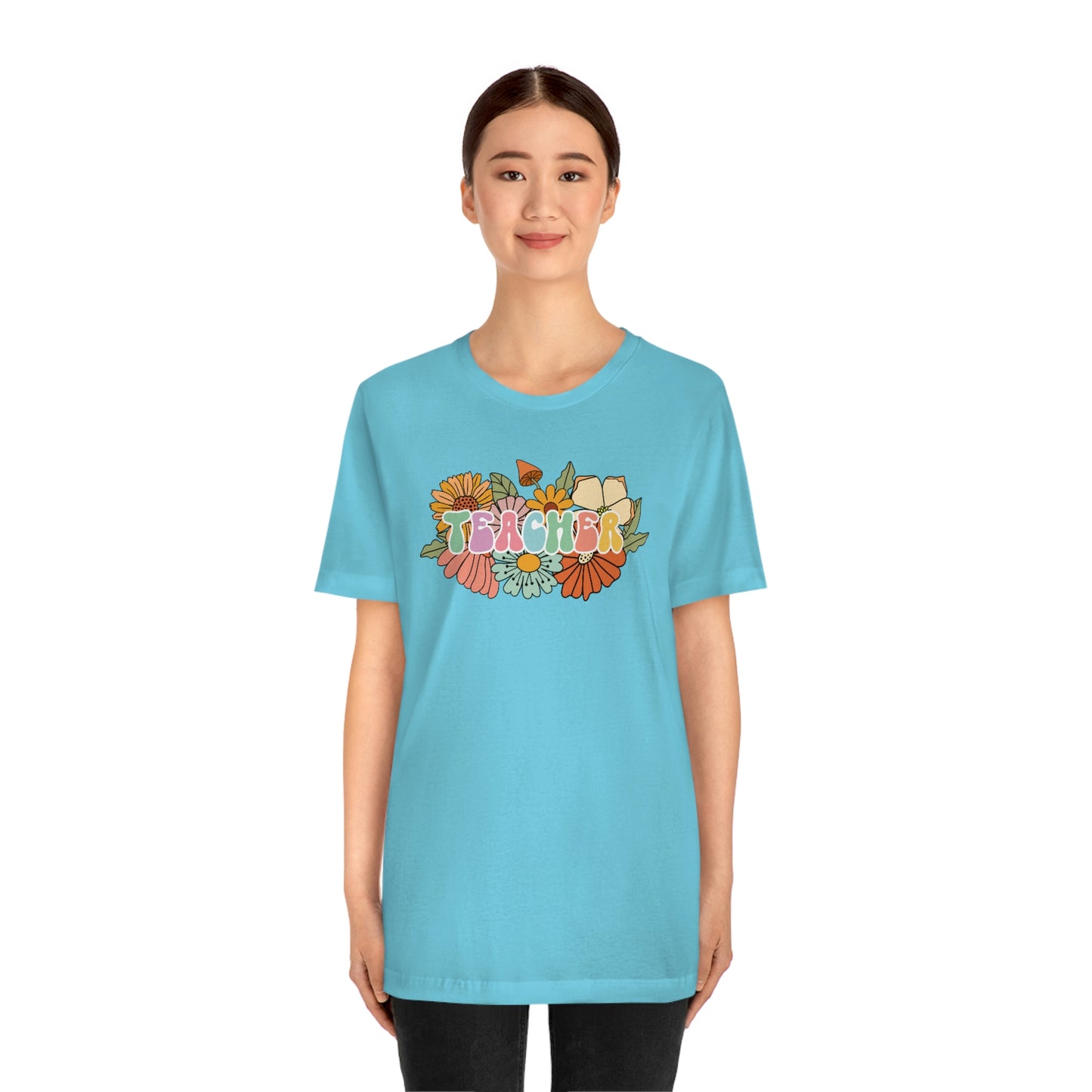 Flower Teacher Unisex Jersey Short Sleeve Tee Shirt