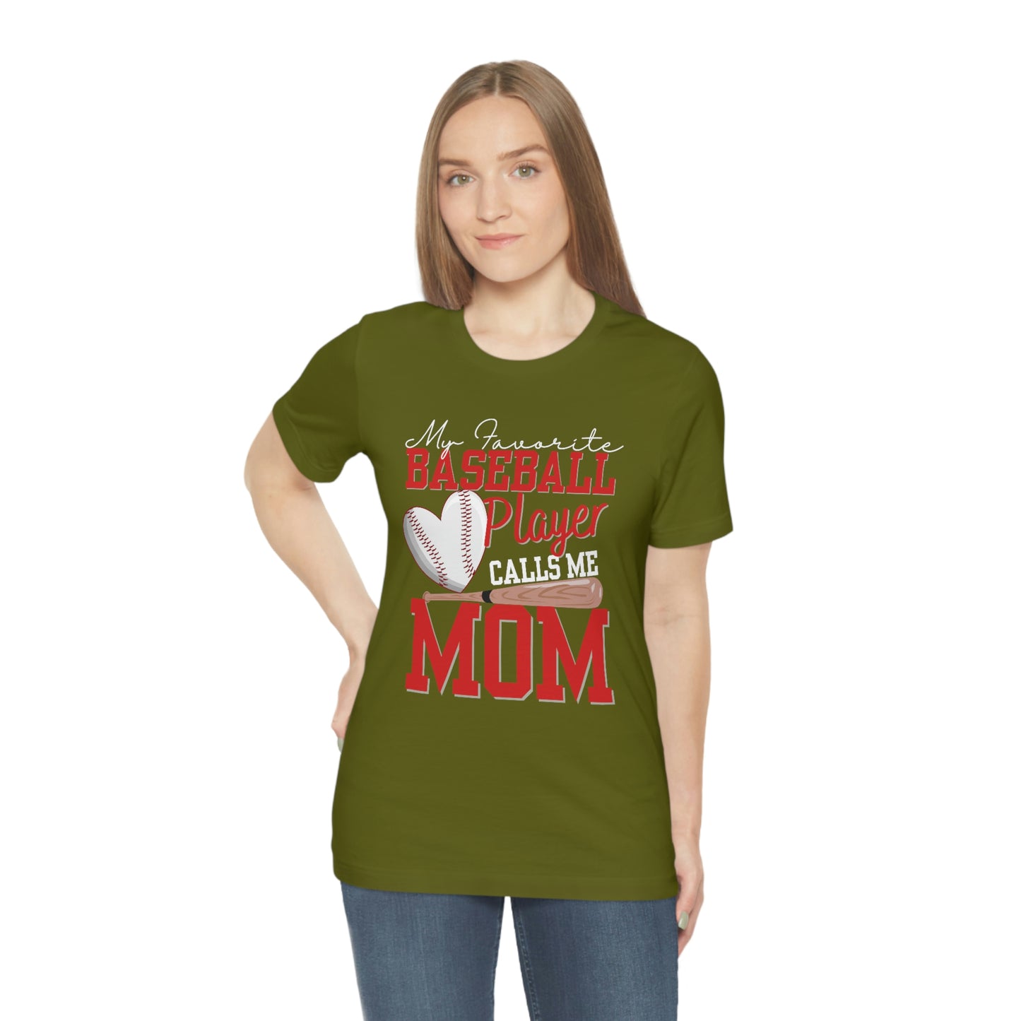 My Favorite Player Calls Me MOM/Baseball Mom/Cute mom Unisex Jersey  Tee Shirt