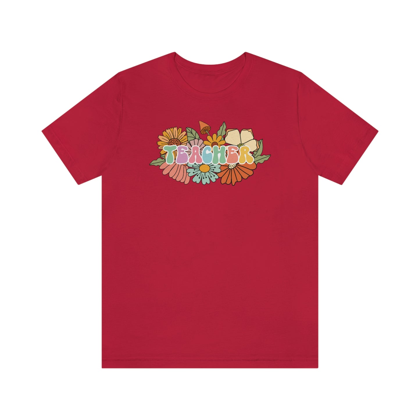 Flower Teacher Unisex Jersey Short Sleeve Tee Shirt