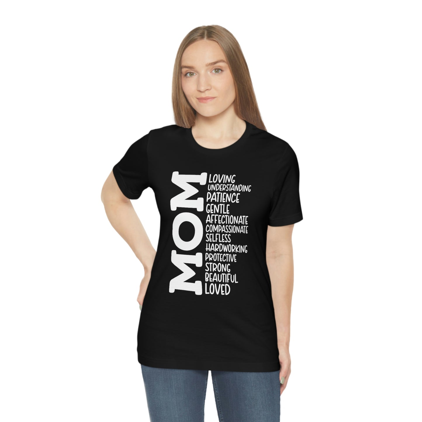 Mom Descriptive/ Mother's Day/ Mom Gift Unisex Jersey Short Sleeve Tee Shirt