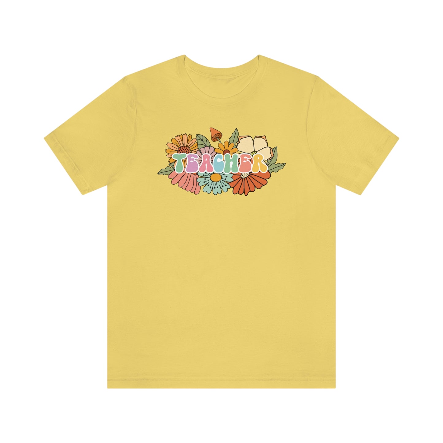 Flower Teacher Unisex Jersey Short Sleeve Tee Shirt