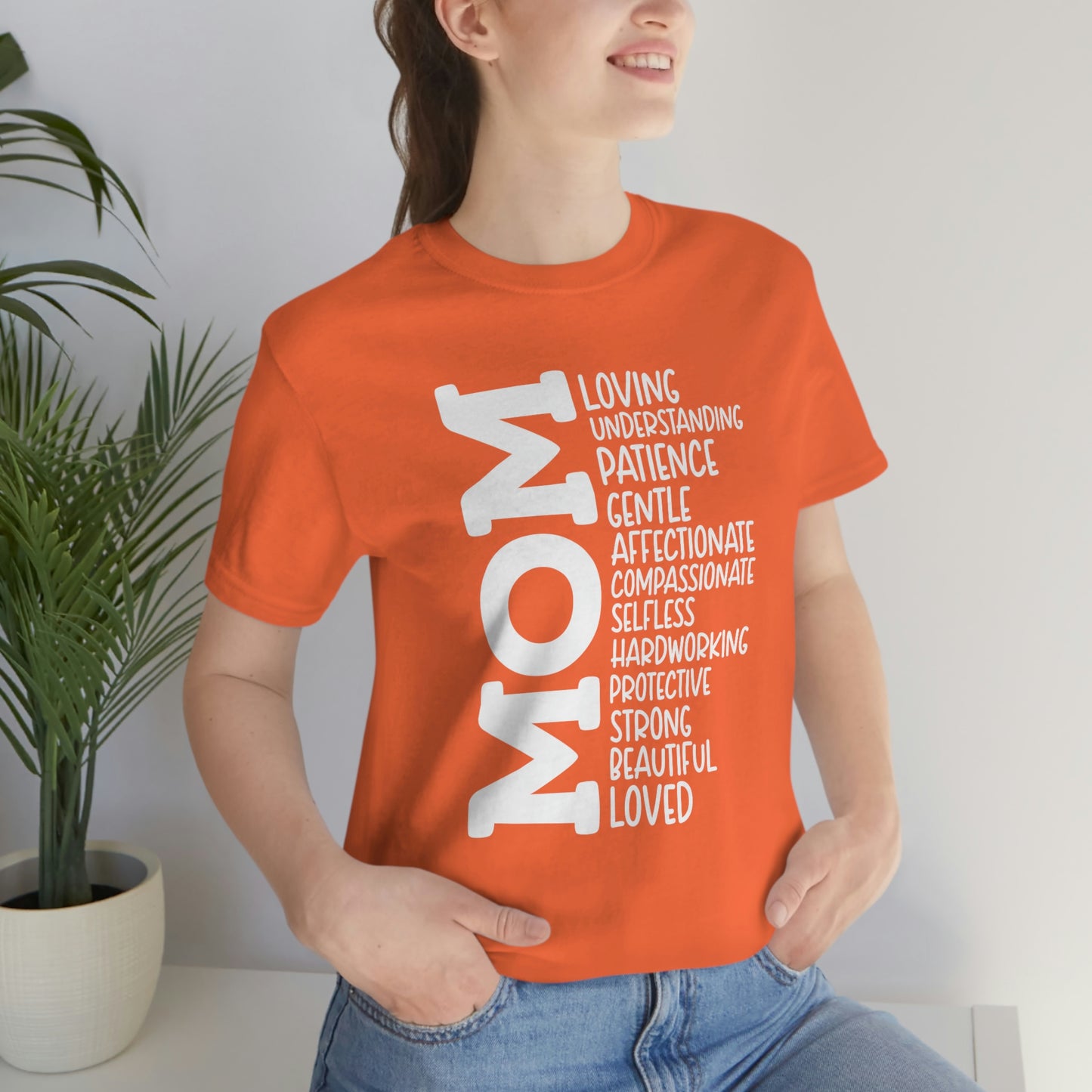 Mom Descriptive/ Mother's Day/ Mom Gift Unisex Jersey Short Sleeve Tee Shirt