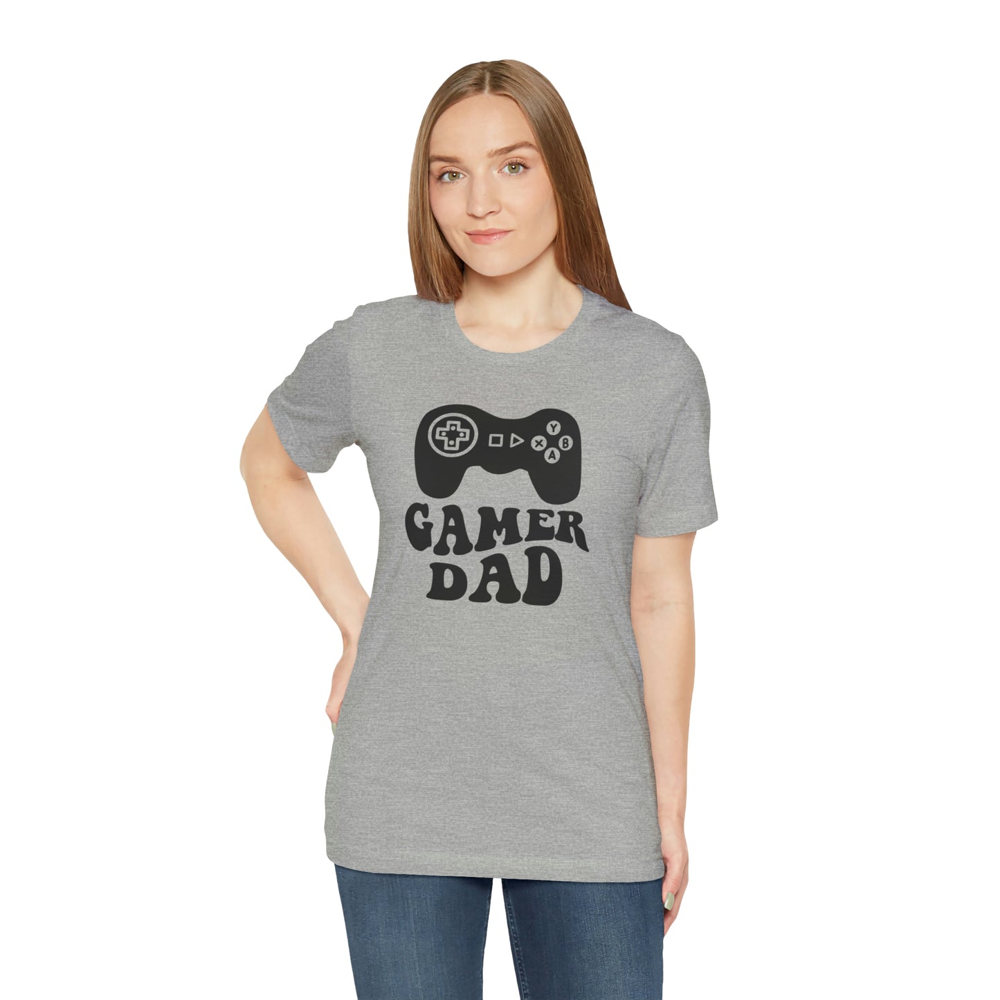 Gamer Dad/ Father's Day/ Gift Unisex Jersey Short Sleeve Tee Shirt