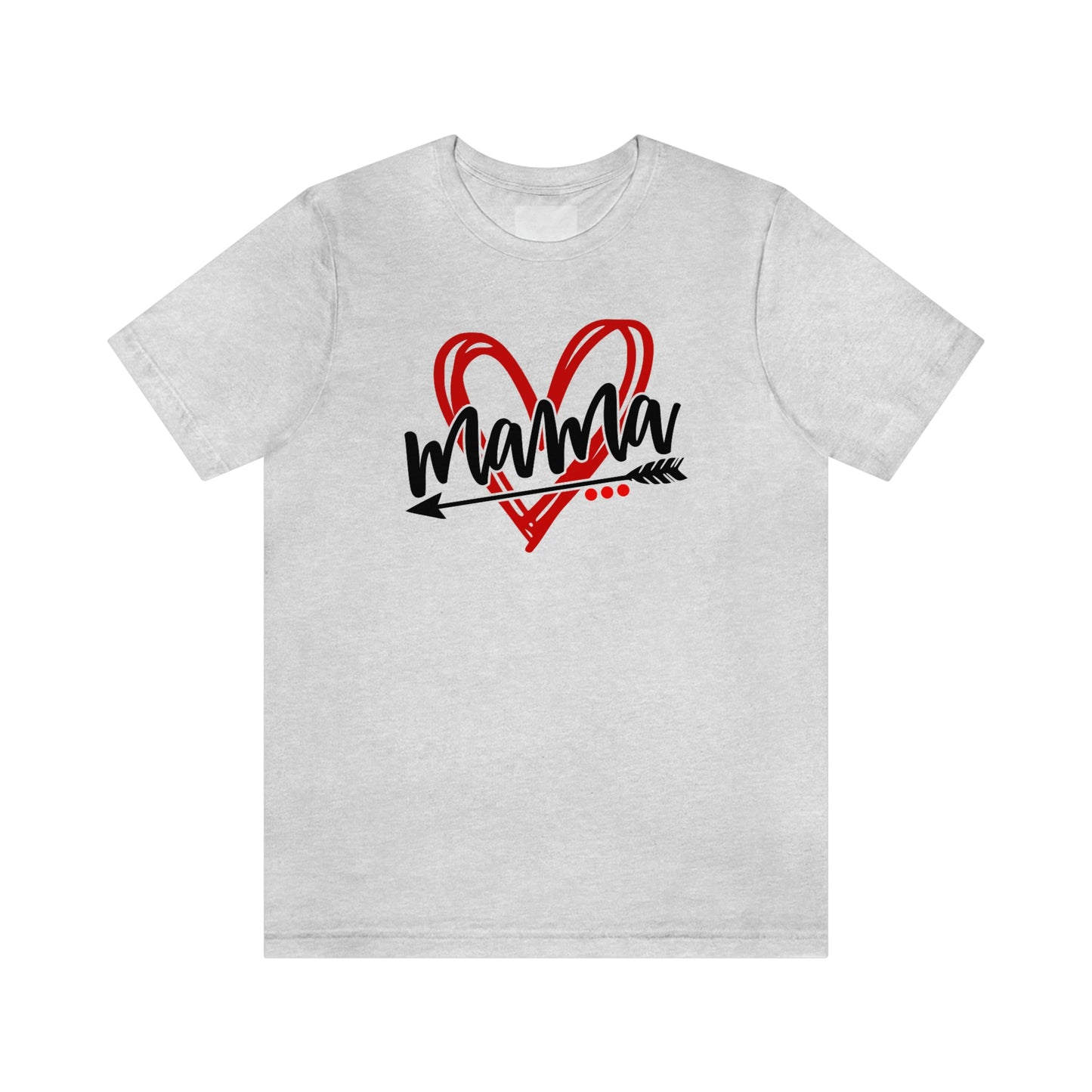 Scribble Heart Mama/ Cute Mama/ Mother's Day/ Baby Shower/ Gift/ Christmas Unisex Jersey Short Sleeve Tee