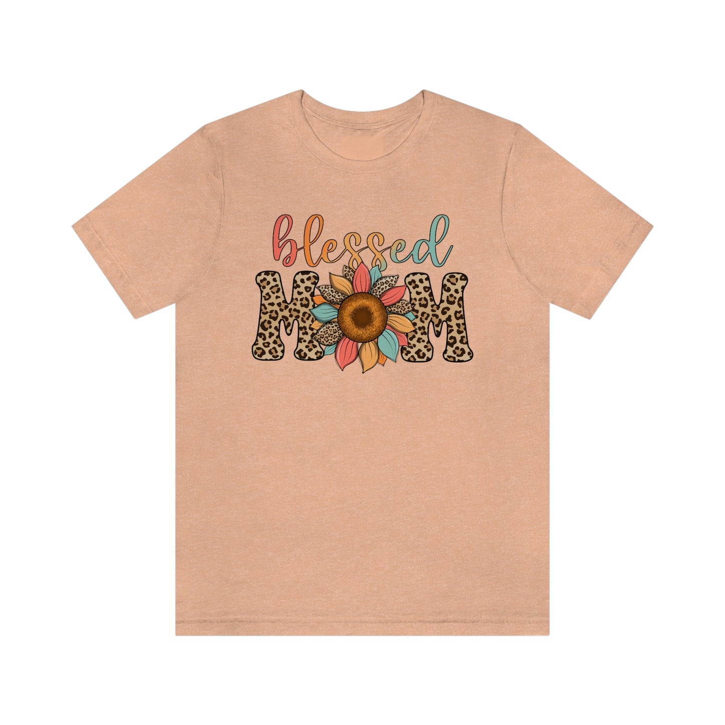 Blessed Mom Sunflower/ BOHO/ Mother's Day/Unisex Jersey Short Sleeve Tee