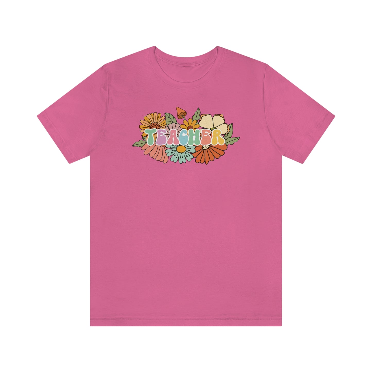 Flower Teacher Unisex Jersey Short Sleeve Tee Shirt