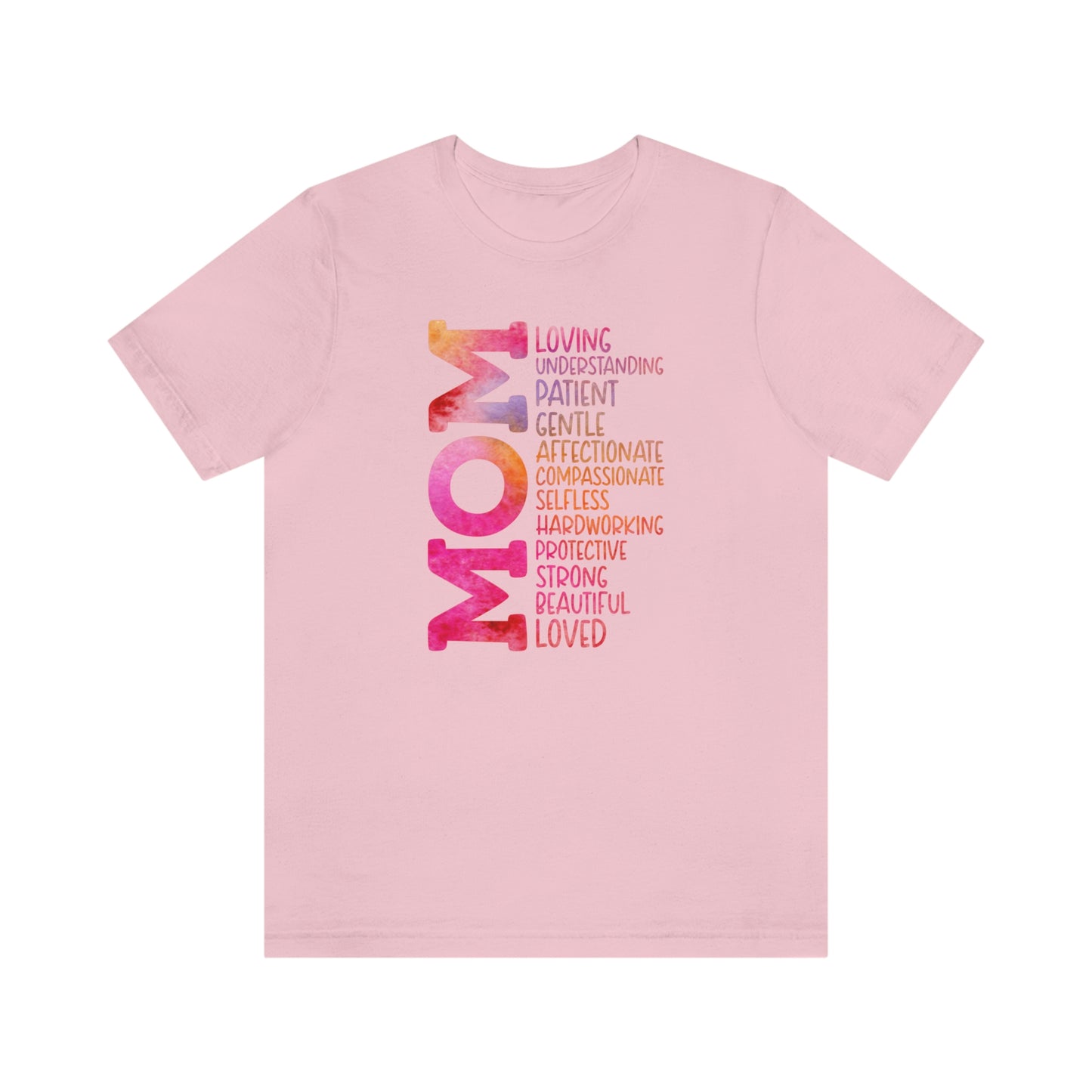 Descriptive Mom/Mother's Day/Gift / Cute Mom / Baby Shower / Mom List Unisex Jersey Short Sleeve Tee