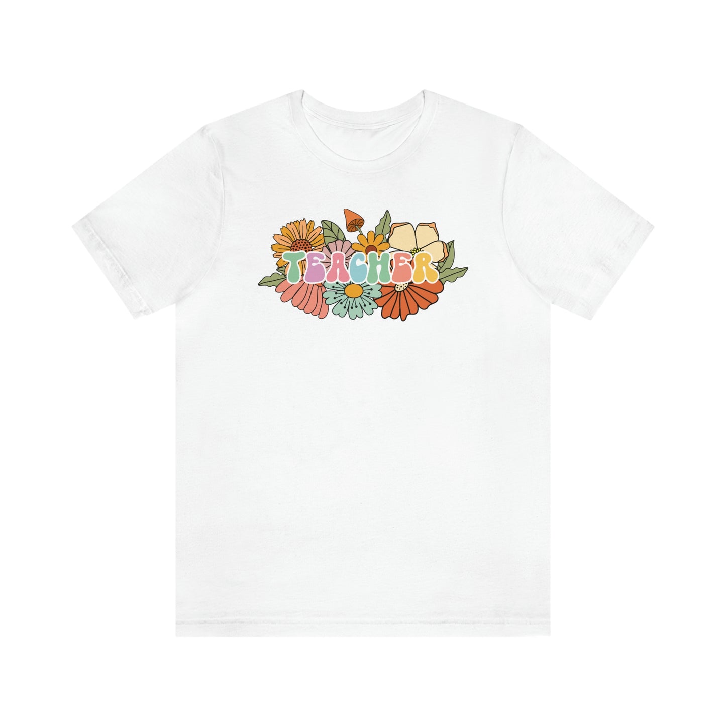 Flower Teacher Unisex Jersey Short Sleeve Tee Shirt